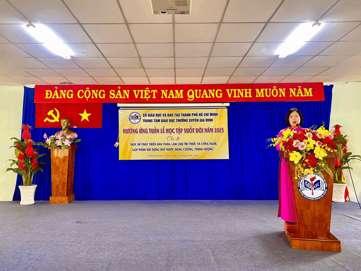 TỔ CHỨC LỄ PHÁT ĐỘNG TUẦN LỄ HƯỞNG ỨNG HỌC TẬP SUỐT ĐỜI NĂM 2025