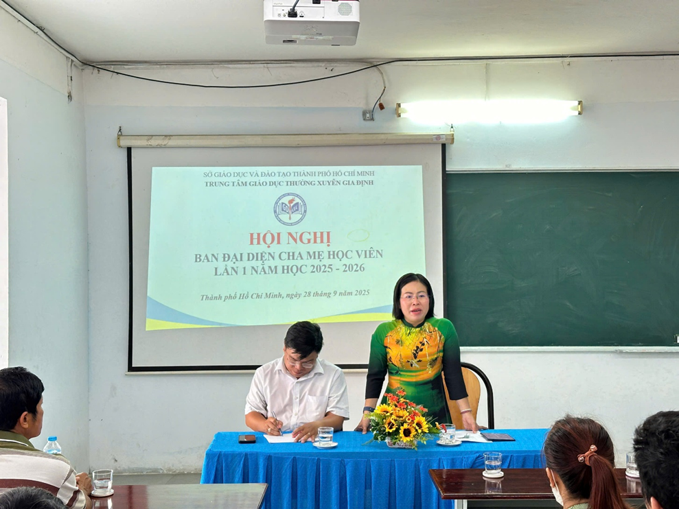 TỔ CHỨC HỌP CHA MẸ HỌC VIÊN LẦN 1 NĂM HỌC 2025 – 2026