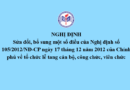 Nghị định sửa đổi, bổ sung một số điều của Nghị định số 105/2012/NĐ-CP ngày 17 tháng 12 năm 2012 của Chính phủ về tổ chức lễ tang cán bộ, công chức, viên chức