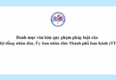 Danh mục văn bản quy phạm pháp luật của Hội đồng nhân dân, Ủy ban nhân dân Thành phố ban hành (TT)
