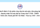 Quyết định về việc phân công chuyên môn giáo viên giảng dạy chương trình Xóa mù chữ tại Trung tâm CTXH – GDDN Thiếu niên Thành phố Hồ Chí Minh – Năm học 2025 – 2026
