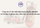 Công văn về việc triển khai tuyên truyền, phổ biến các tài liệu về phòng cháy chữa cháy và cứu hộ cứu nạn