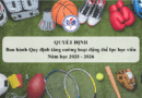 Quyết định Ban hành Quy định tăng cường hoạt động thể lực học viên Năm học 2025 – 2026