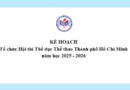 Kế hoạch Tổ chức Hội thi Thể dục Thể thao Thành phố Hồ Chí Minh năm học 2025 – 2026