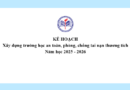 Kế hoạch Xây dựng trường học an toàn, phòng, chống tai nạn thương tích Năm học 2025 – 2026