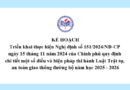 Kế hoạch Triển khai thực hiện Nghị định số 151/2024/NĐ-CP ngày 15 tháng 11 năm 2024 của Chính phủ quy định chi tiết một số điều và biện pháp thi hành Luật Trật tự, an toàn giao thông đường bộ năm học 2025 – 2026