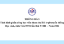 Thông báo Tình hình phân công học viên tham dự Hội trại truyền thống Học sinh,sinh viên 09/01 lần thứ XVIII – Năm 2026