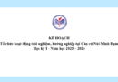 Kế hoạch Tổ chức hoạt động trải nghiệm, hướng nghiệp tại Căn cứ Núi Minh Đạm Học kỳ I – Năm học 2025 – 2026