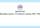 Kế hoạch Hoạt động công tác y tế trường học năm học 2025 – 2026