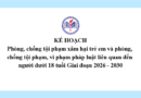 Kế hoạch Phòng, chống tội phạm xâm hại trẻ em và phòng, chống tội phạm, vi phạm pháp luật liên quan đến người dưới 18 tuổi Giai đoạn 2026 – 2030